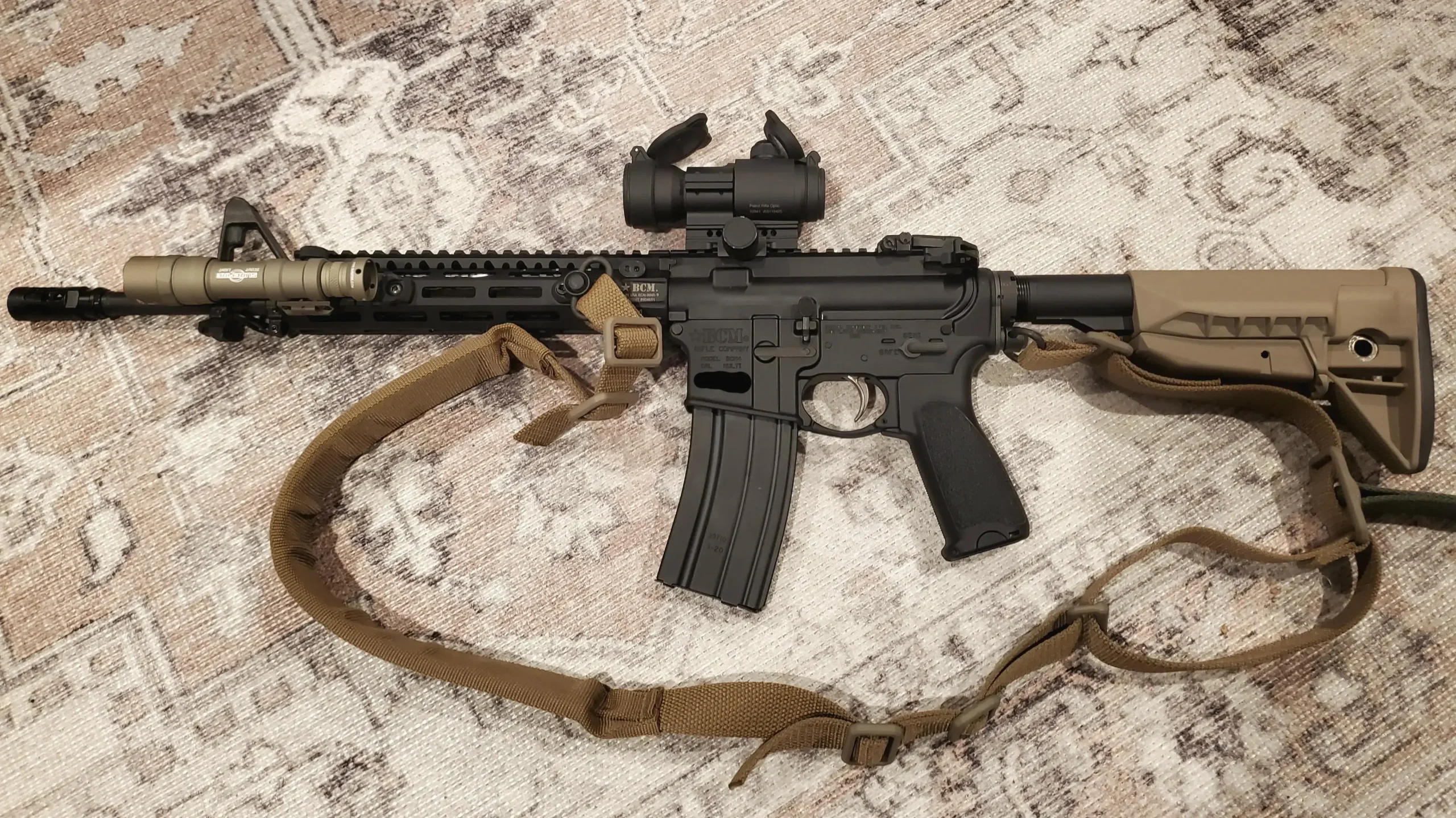 Aimpoint Pro with BCM 14.5 Midlength and Surefire Scout